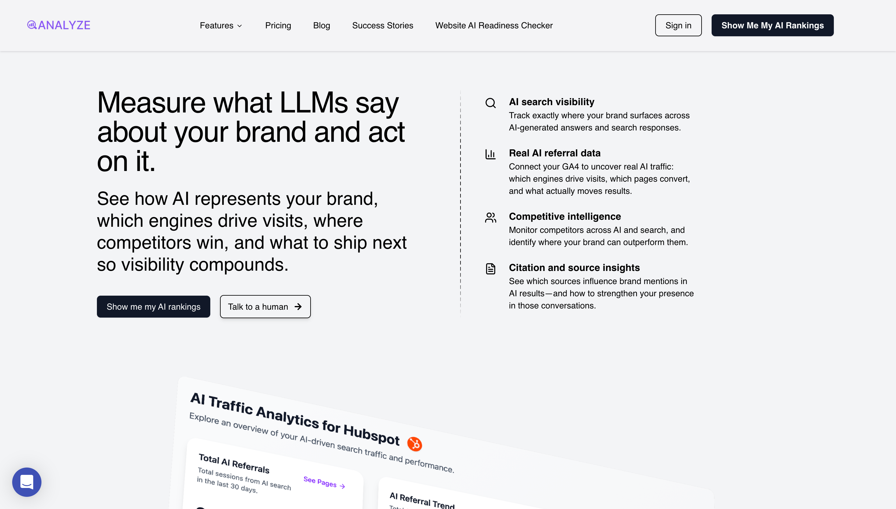 Analyze Hero Section