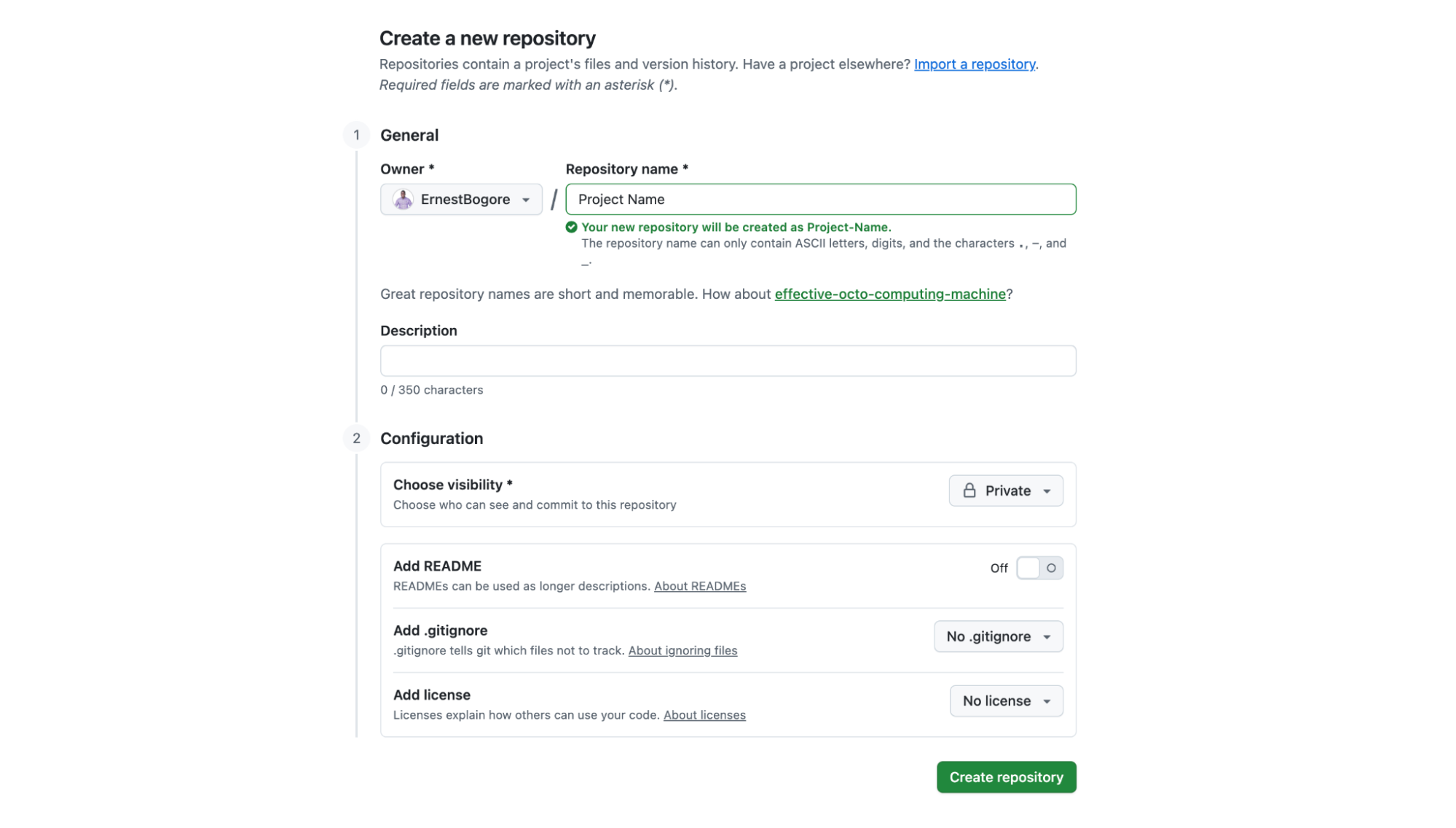 Repository setup instructions